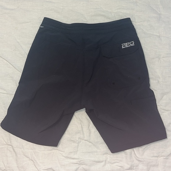 Lightly used black RFG quick dry board shorts. Size 30. - Picture 3 of 3